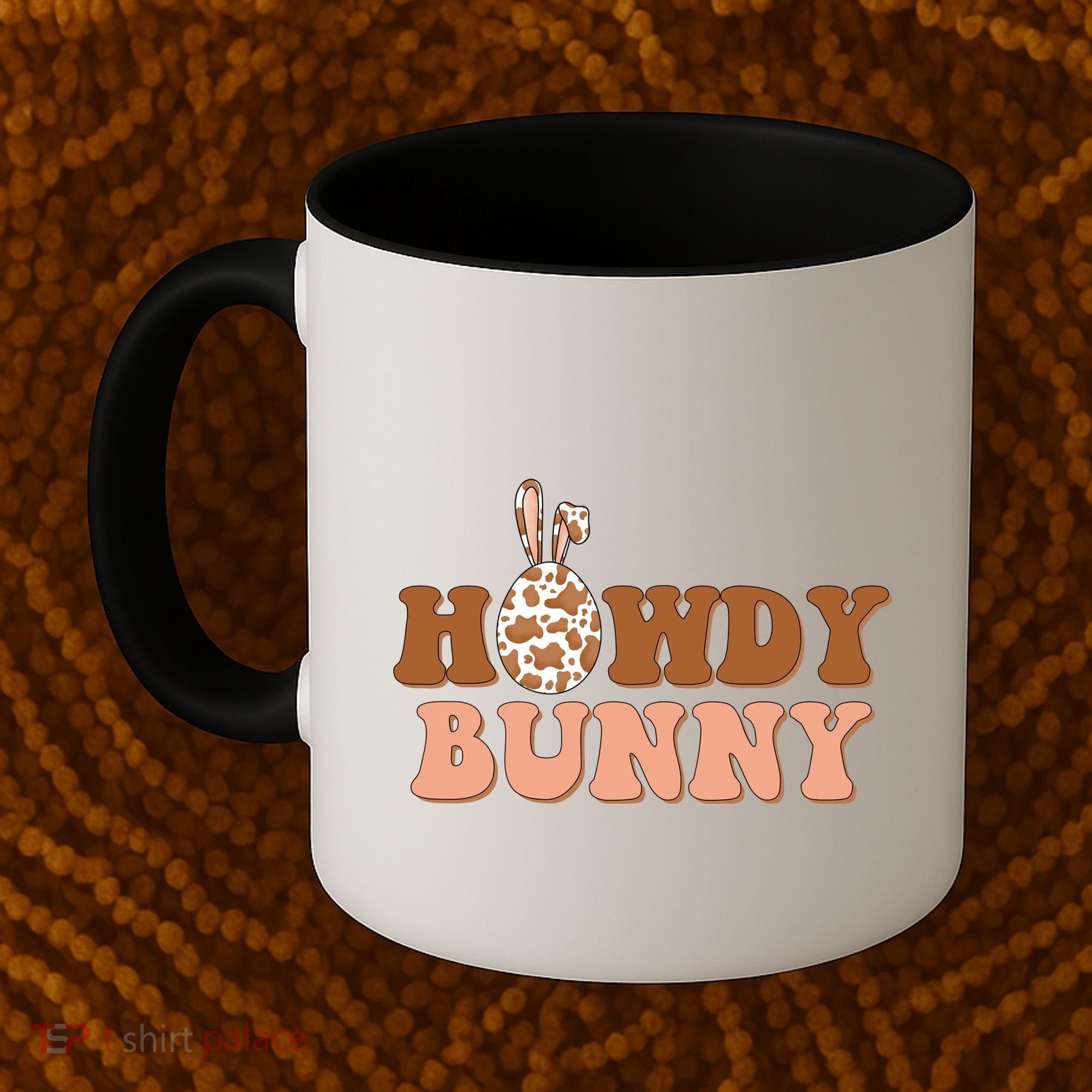 Howdy Bunny Funny Cute Cowboy Cowgirl Easter Coffee Mug