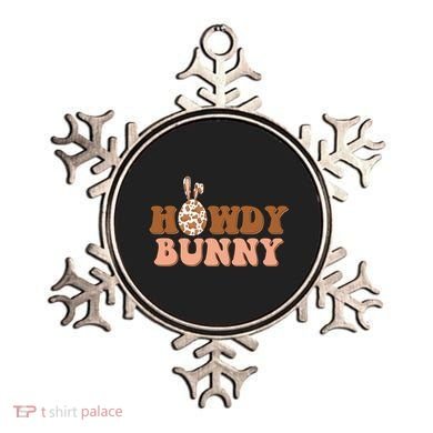 Howdy Bunny Funny Cute Cowboy Cowgirl Easter Ornament