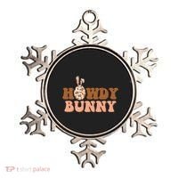 Howdy Bunny Funny Cute Cowboy Cowgirl Easter Ornament thumb 0