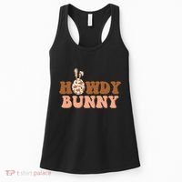 Howdy Bunny Funny Cute Cowboy Cowgirl Easter Women's Tank Top thumb 0