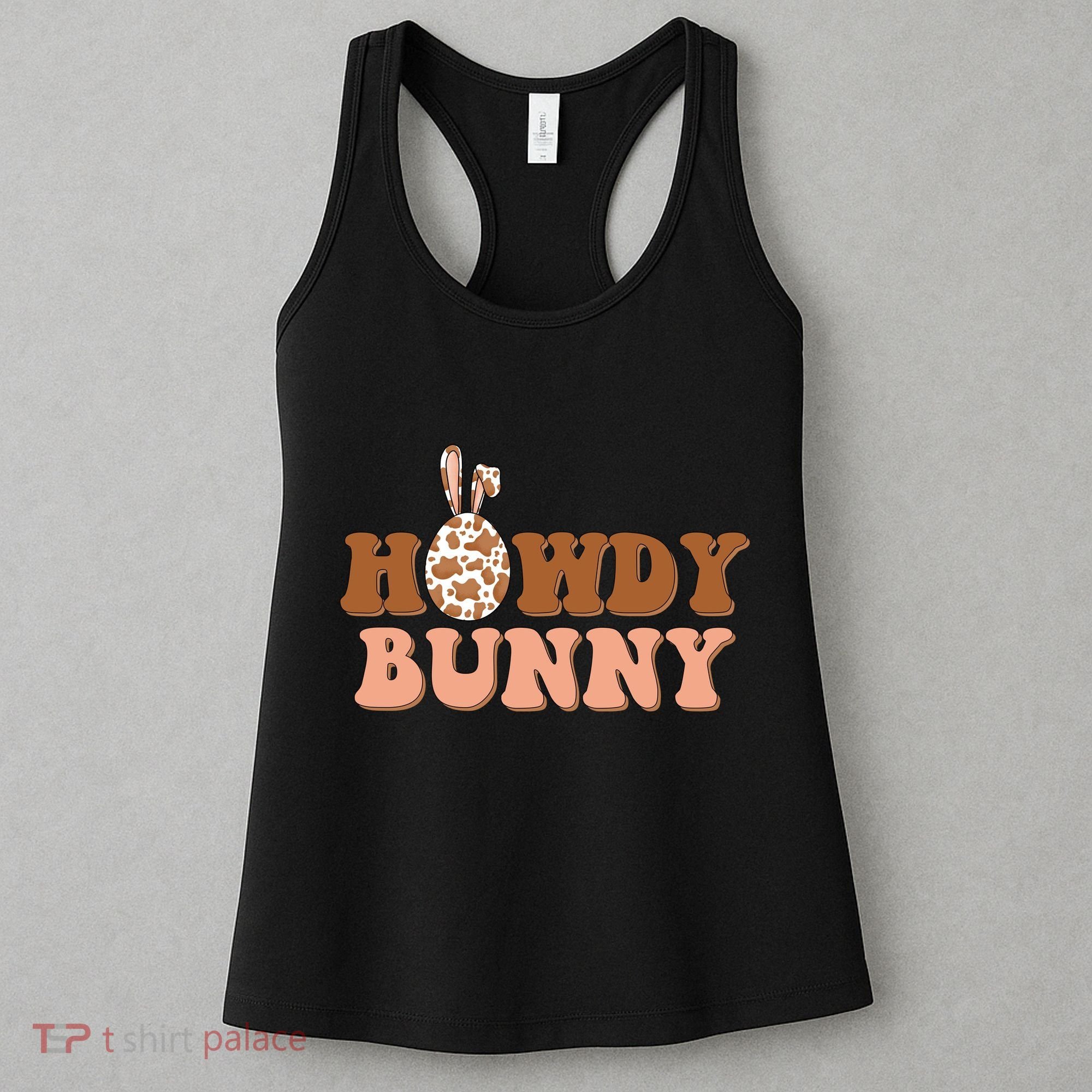 Howdy Bunny Funny Cute Cowboy Cowgirl Easter Women's Tank Top