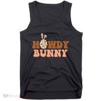 Howdy Bunny Funny Cute Cowboy Cowgirl Easter Tank Top thumb 0