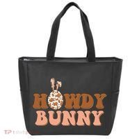 Howdy Bunny Funny Cute Cowboy Cowgirl Easter Tote Bag thumb 0