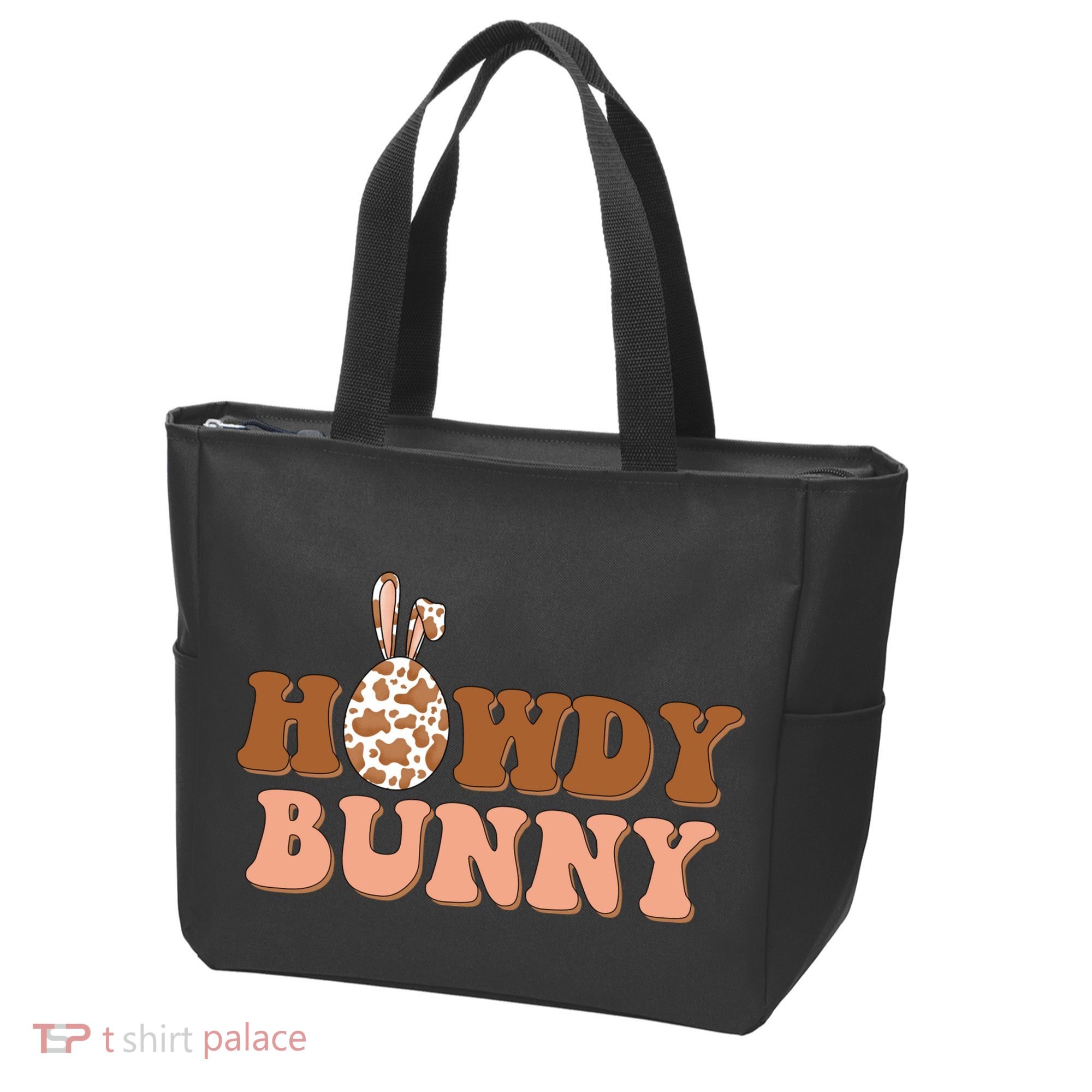 Howdy Bunny Funny Cute Cowboy Cowgirl Easter Tote Bag