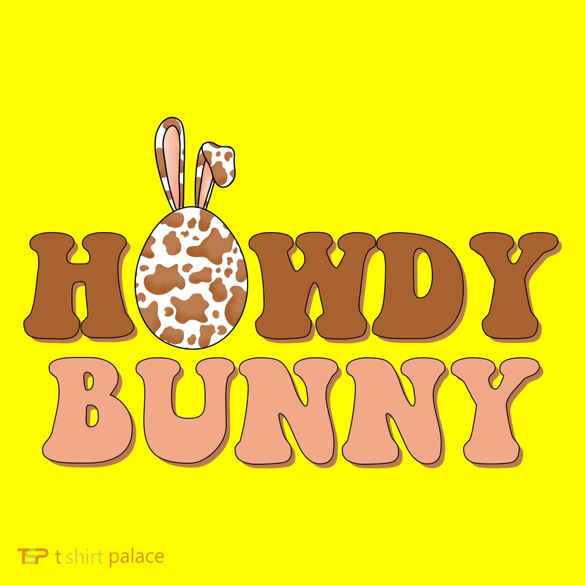 Howdy Bunny Funny Cute Cowboy Cowgirl Easter Polo