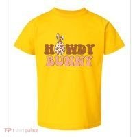 Howdy Bunny Funny Cute Cowboy Cowgirl Easter Toddler T-Shirt thumb 0