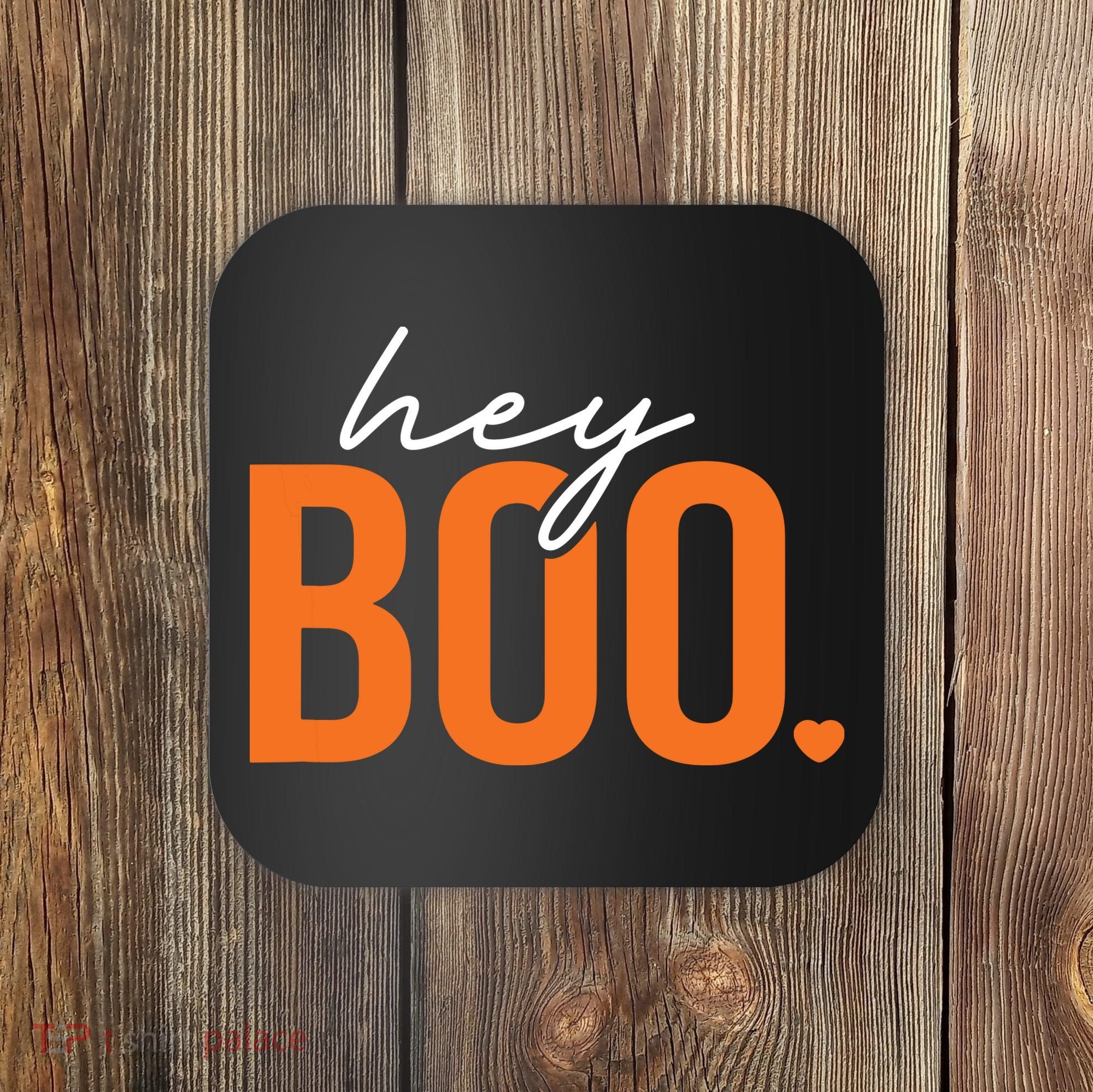 Hey Boo Funny Halloween Pun Ghost Spooky Toddler Coaster