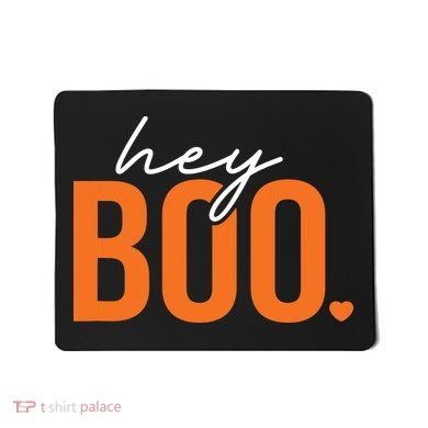 Hey Boo Funny Halloween Pun Ghost Spooky Toddler Mousepad