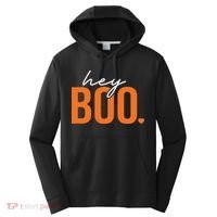 Hey Boo Funny Halloween Pun Ghost Spooky Toddler Performance Fleece Hoodie thumb 0
