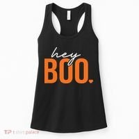 Hey Boo Funny Halloween Pun Ghost Spooky Toddler Women's Tank Top thumb 0