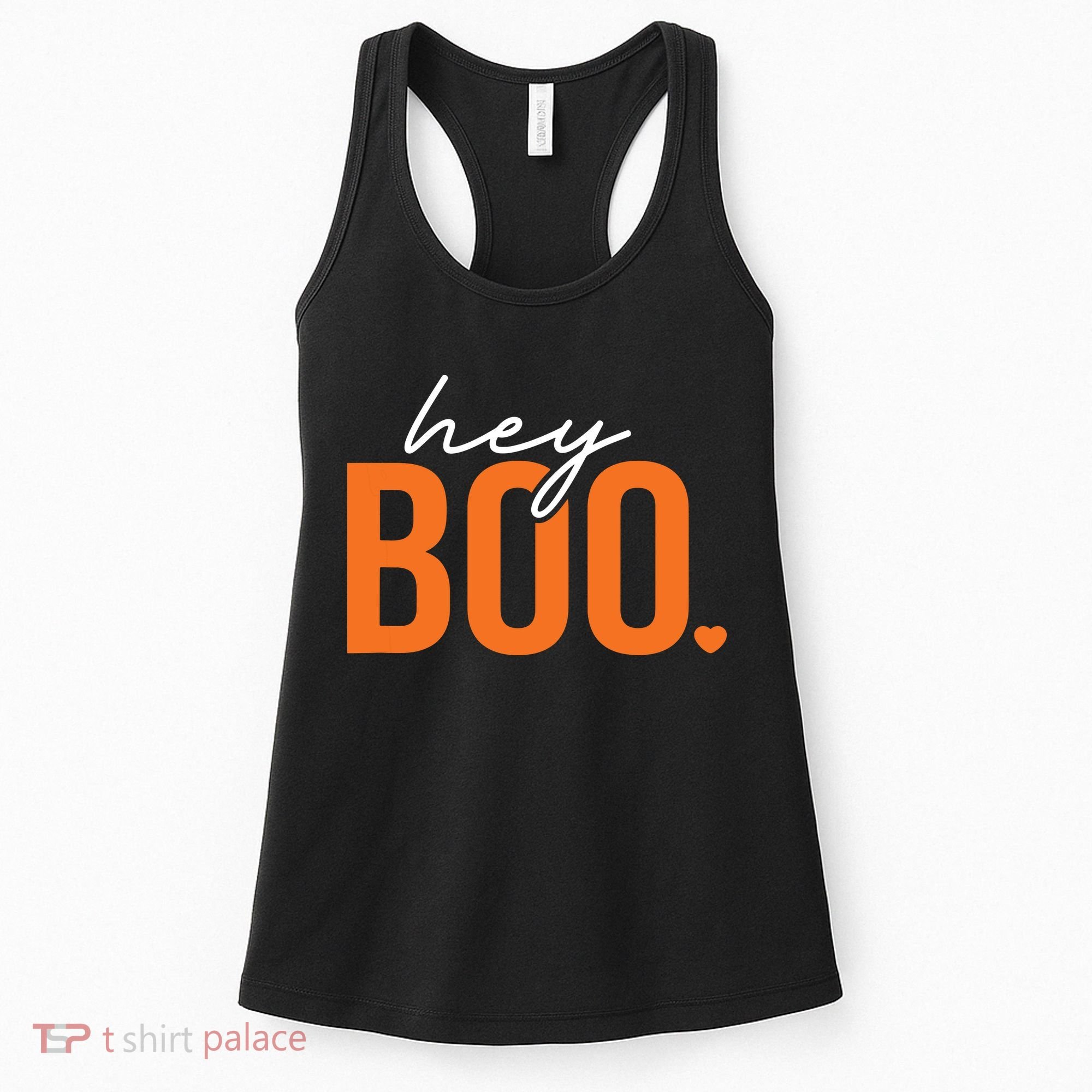 Hey Boo Funny Halloween Pun Ghost Spooky Toddler Women's Tank Top