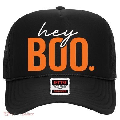 Hey Boo Funny Halloween Pun Ghost Spooky Toddler Hat