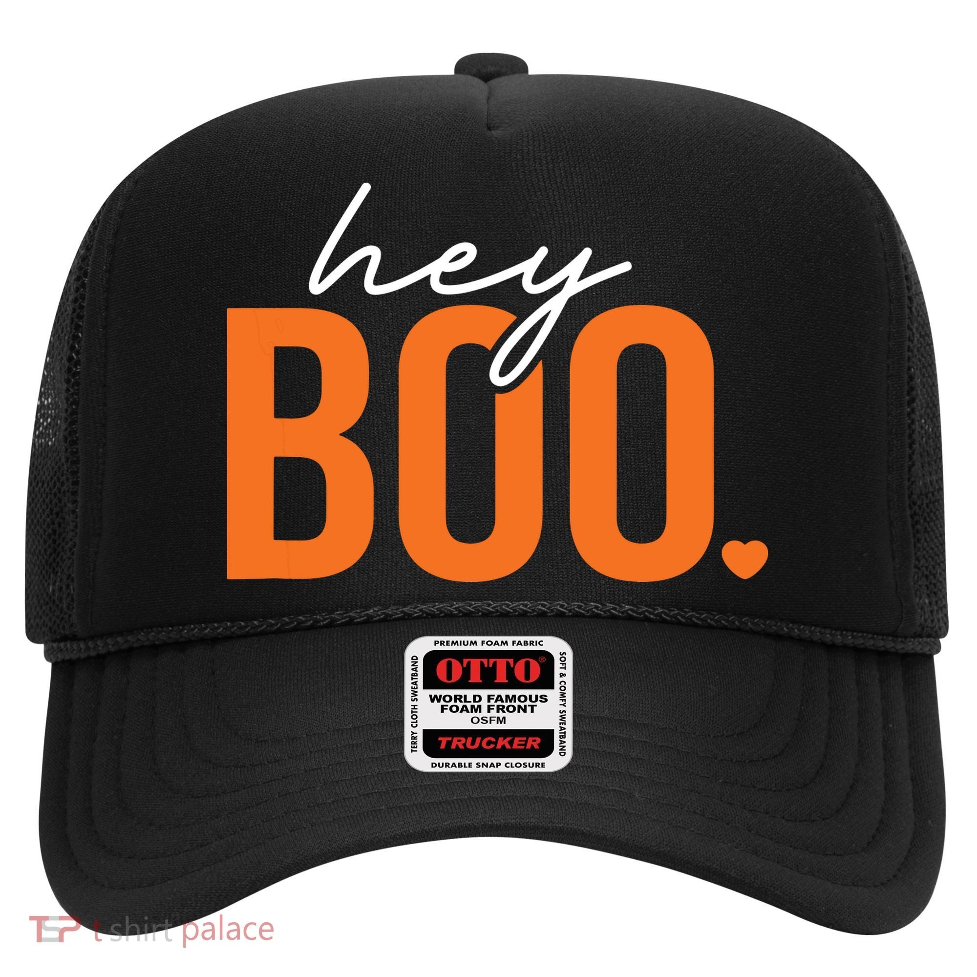 Hey Boo Funny Halloween Pun Ghost Spooky Toddler Hat