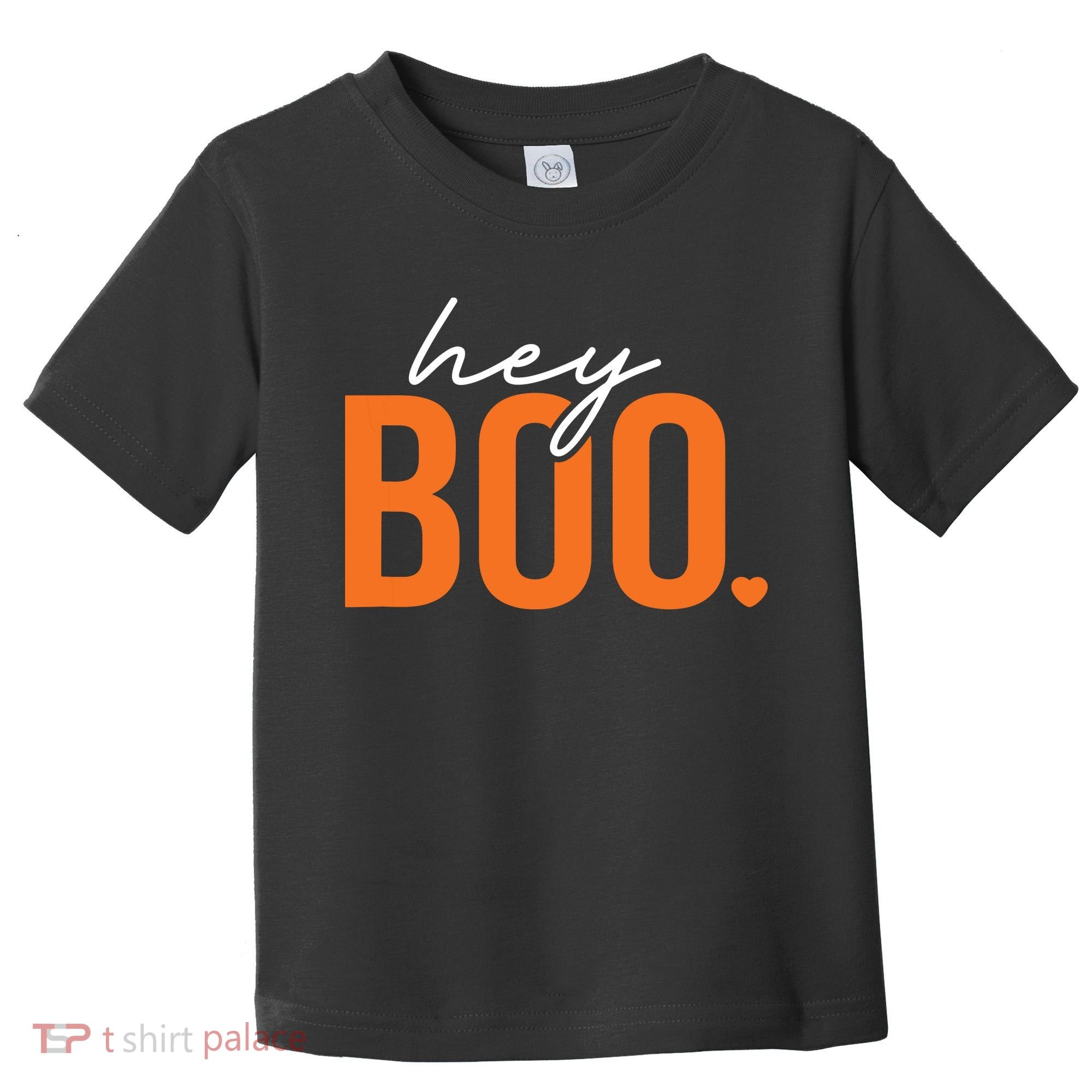 Hey Boo Funny Halloween Pun Ghost Spooky Toddler Toddler T-Shirt