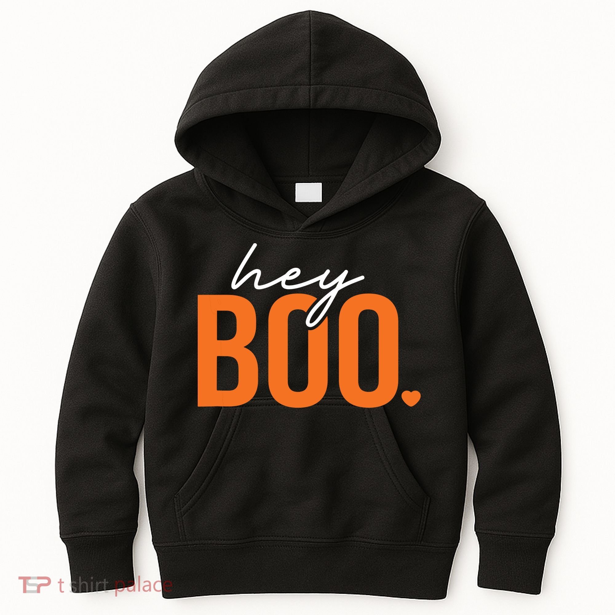 Hey Boo Funny Halloween Pun Ghost Spooky Toddler Kids Hoodie