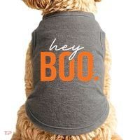 Hey Boo Funny Halloween Pun Ghost Spooky Toddler Doggie Tank thumb 0