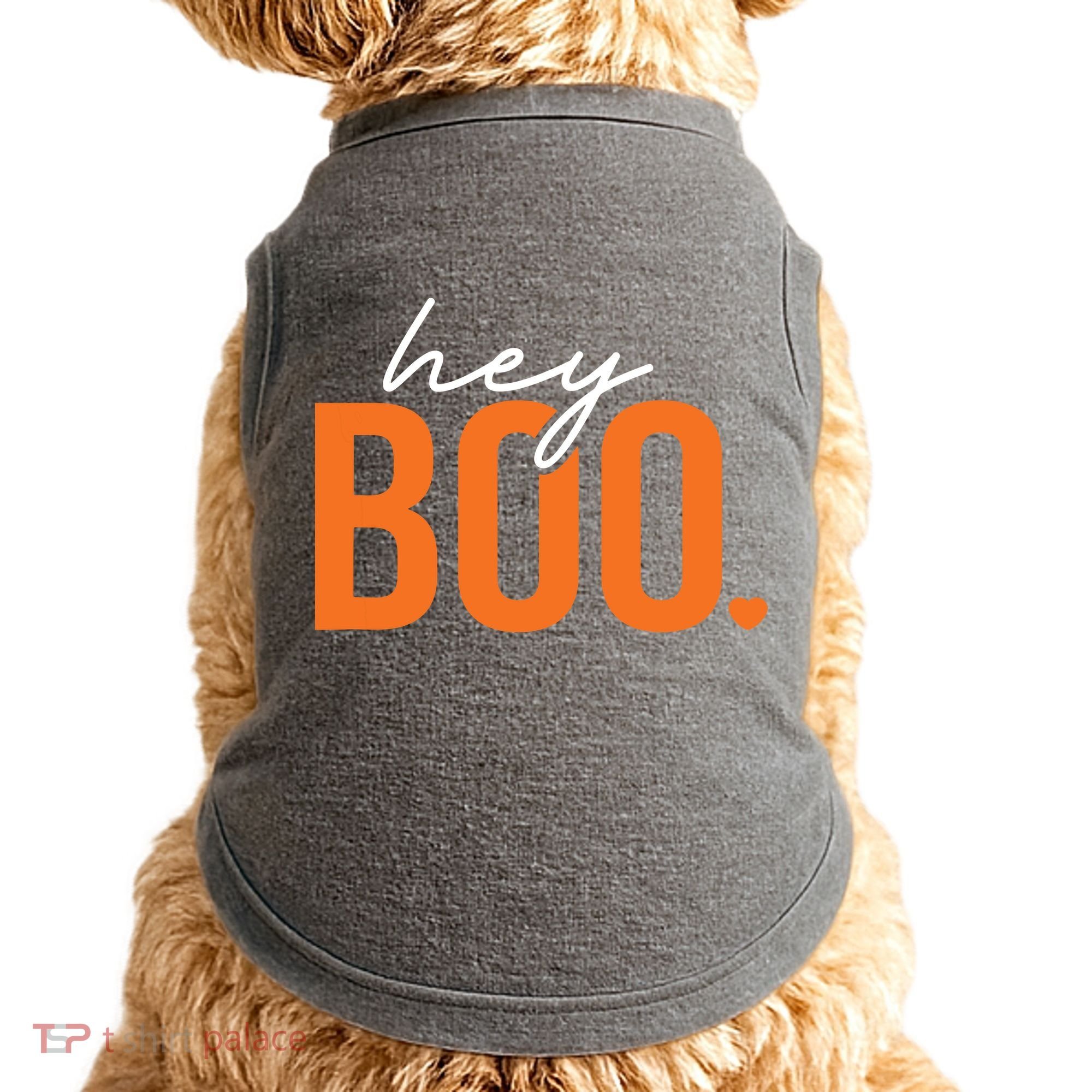 Hey Boo Funny Halloween Pun Ghost Spooky Toddler Doggie Tank