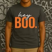 Hey Boo Funny Halloween Pun Ghost Spooky Toddler T-Shirt thumb 3