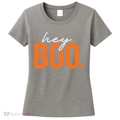 Hey Boo Funny Halloween Pun Ghost Spooky Toddler Women's T-Shirt