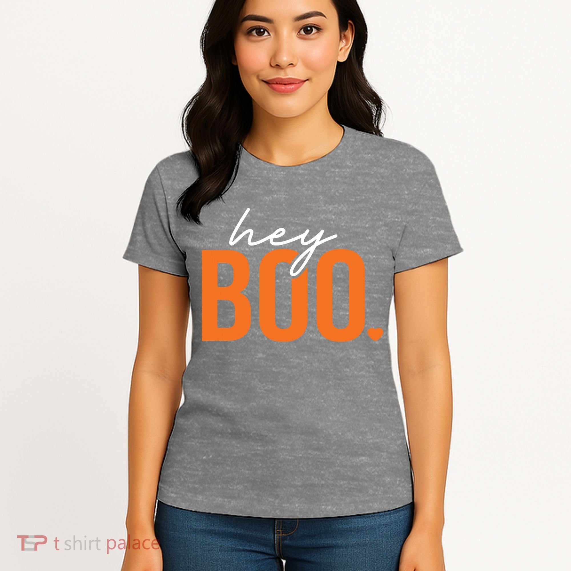 Hey Boo Funny Halloween Pun Ghost Spooky Toddler Women's T-Shirt