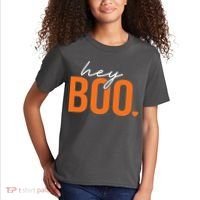 Hey Boo Funny Halloween Pun Ghost Spooky Toddler Kids T-Shirt thumb 2