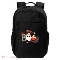 Hey Boo Funny Halloween Cute Ghost Pumpkin Backpack thumb 0