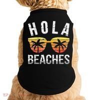 Hola Beaches Funny Beach Vacation Doggie Tank thumb 0