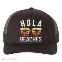 Hola Beaches Funny Beach Vacation Yupoong Adult 5-Panel Trucker Hat thumb 0