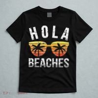 Hola Beaches Funny Beach Vacation T-Shirt thumb 5