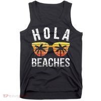 Hola Beaches Funny Beach Vacation Tank Top thumb 0
