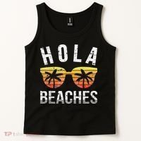 Hola Beaches Funny Beach Vacation Tank Top thumb 2