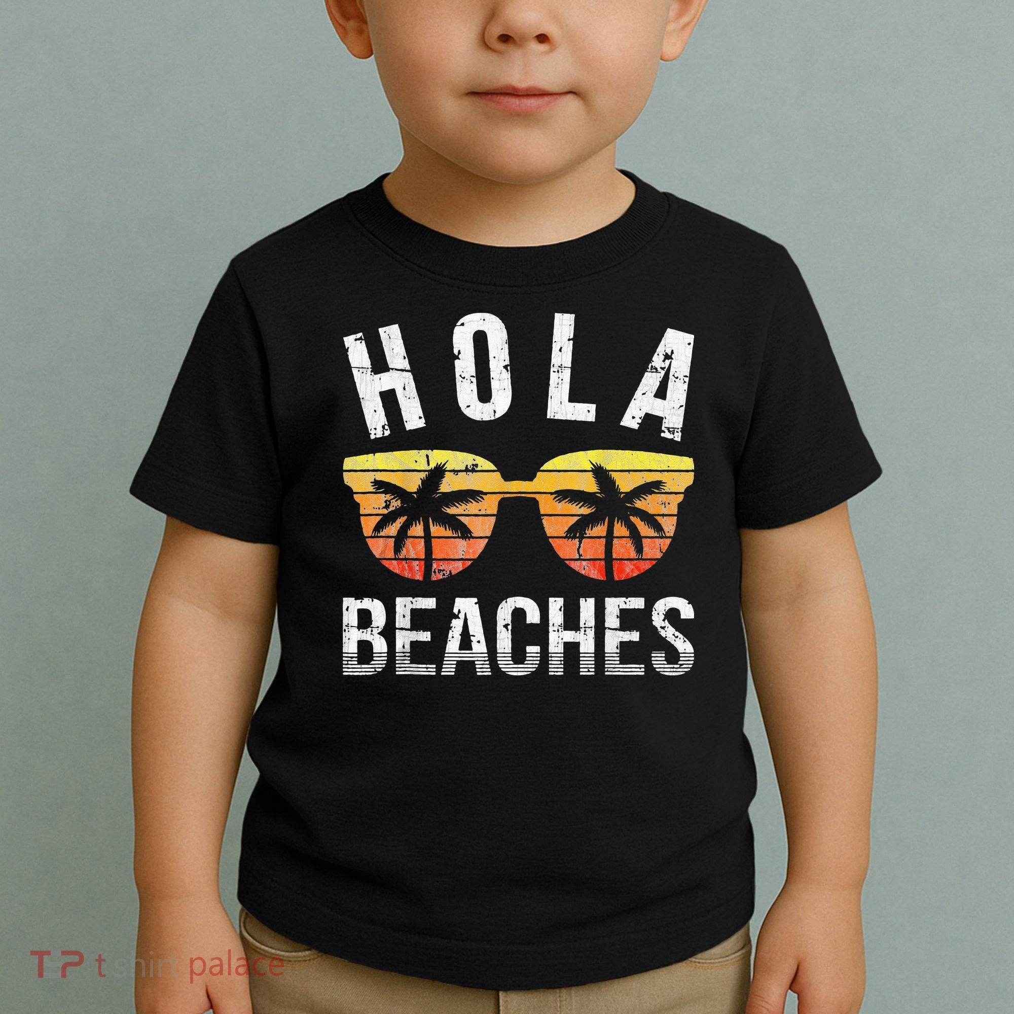 Hola Beaches Funny Beach Vacation Toddler T-Shirt