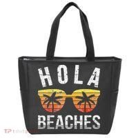 Hola Beaches Funny Beach Vacation Tote Bag thumb 0