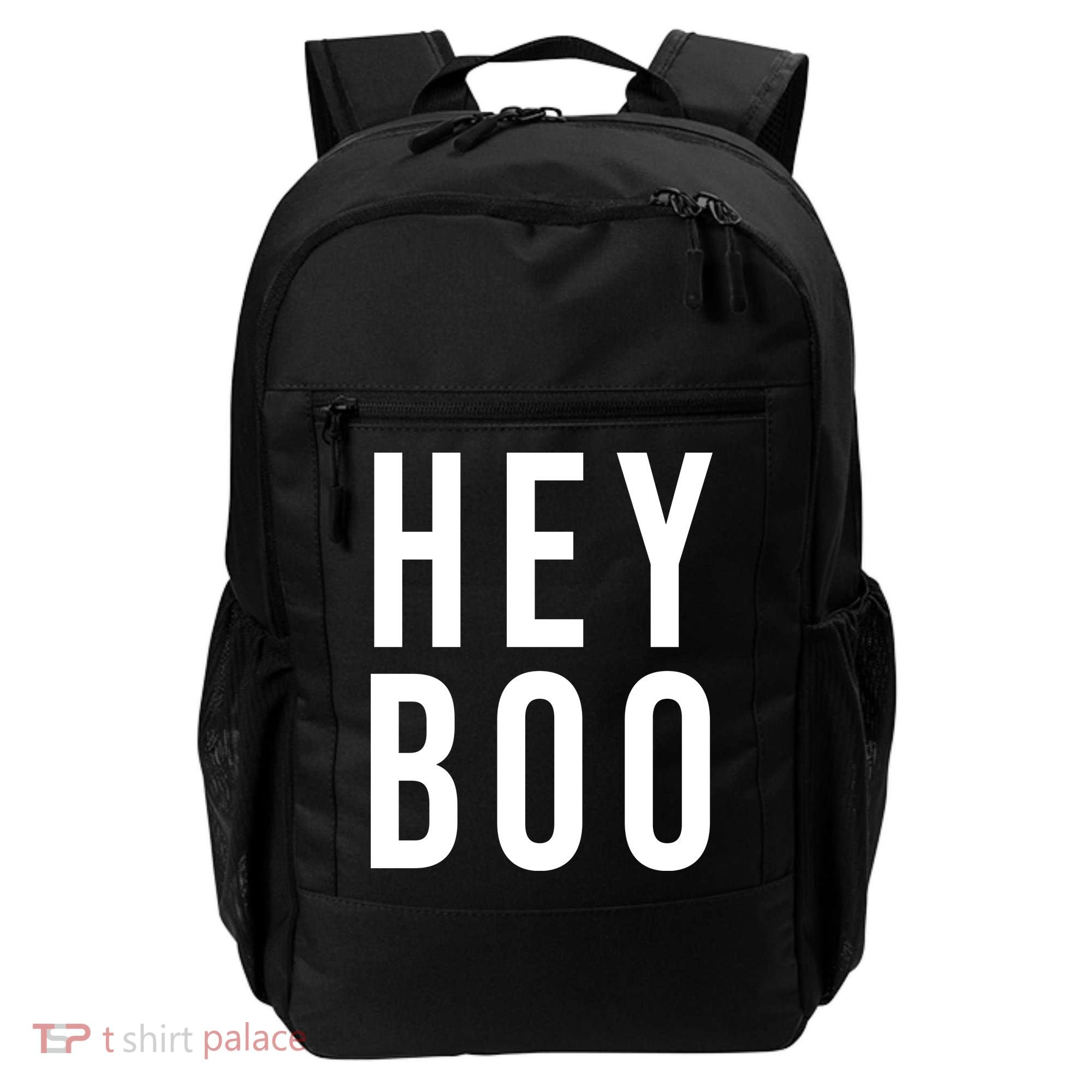 Hey Boo Funny Halloween Festive Backpack