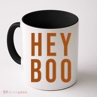 Hey Boo Funny Halloween Festive Coffee Mug thumb 0