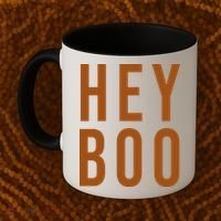 Hey Boo Funny Halloween Festive Coffee Mug thumb 2