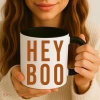 Hey Boo Funny Halloween Festive Coffee Mug thumb 3
