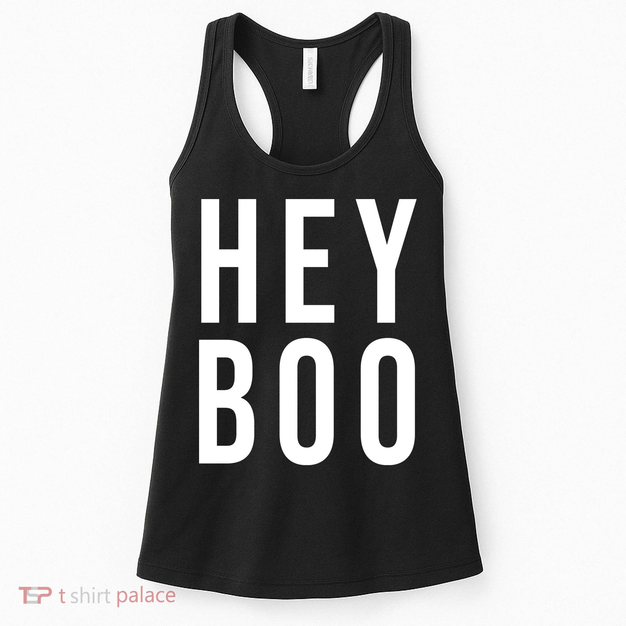Hey Boo Funny Halloween Festive Women's Tank Top