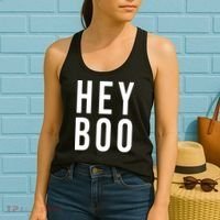 Hey Boo Funny Halloween Festive Women's Tank Top thumb 2