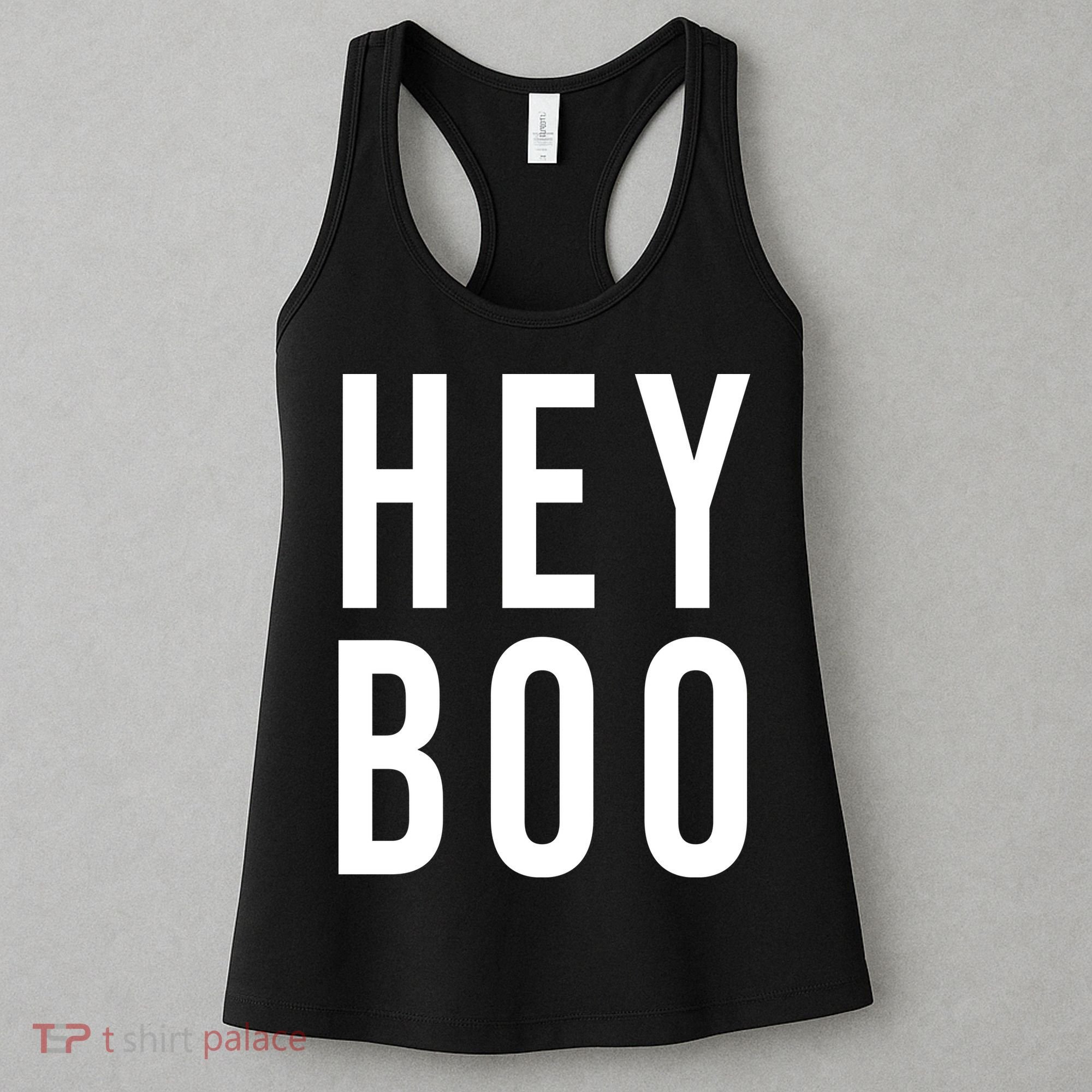 Hey Boo Funny Halloween Festive Women's Tank Top