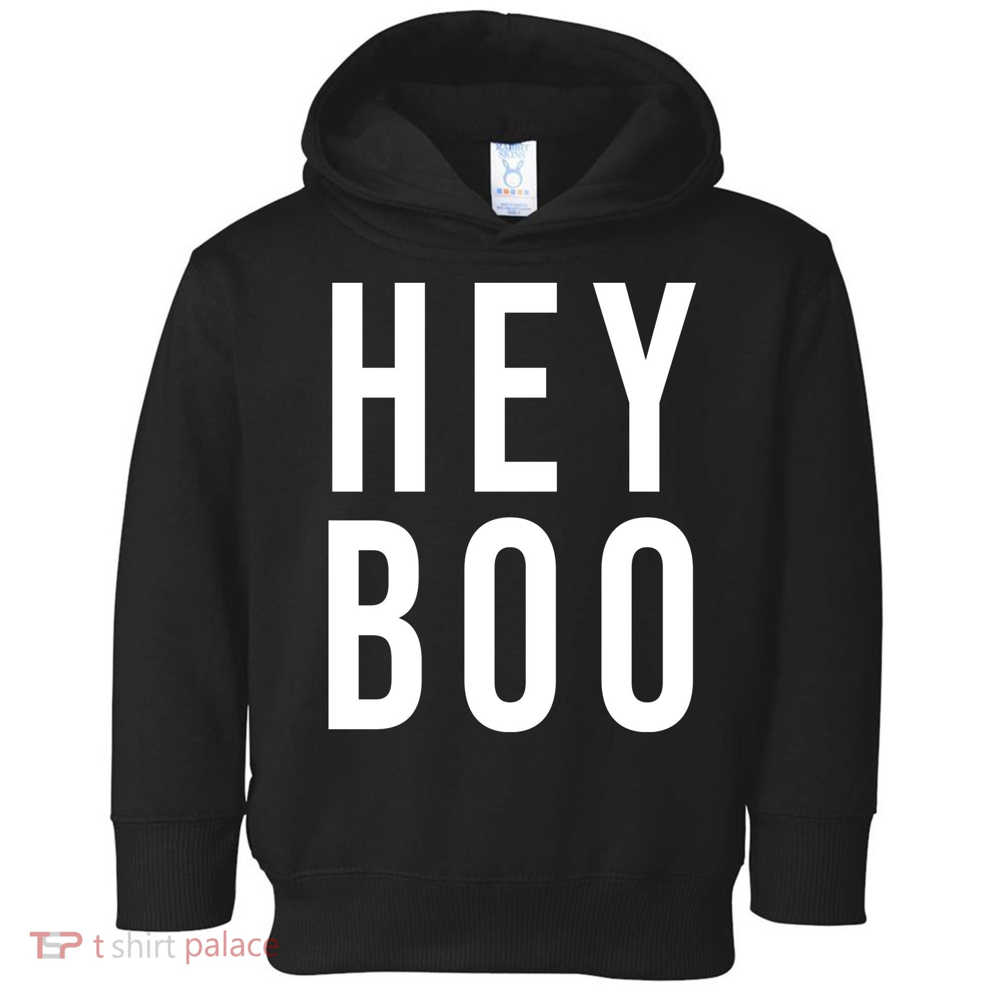 Hey Boo Funny Halloween Festive Toddler Hoodie