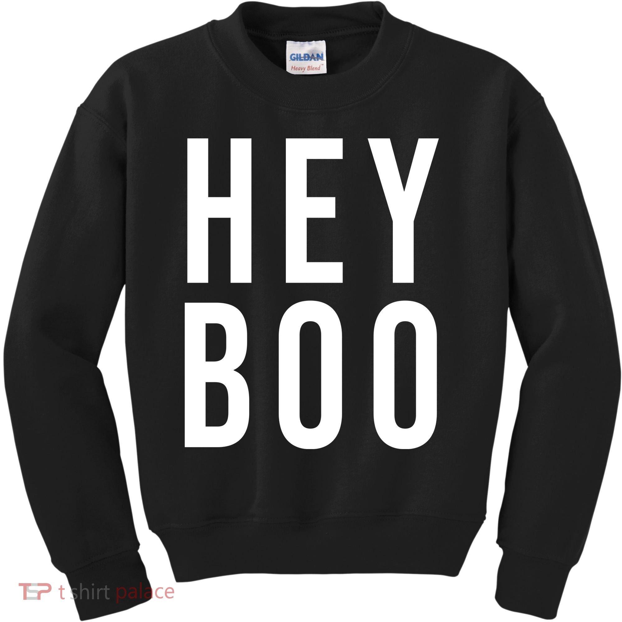 Hey Boo Funny Halloween Festive Kids Sweatshirt