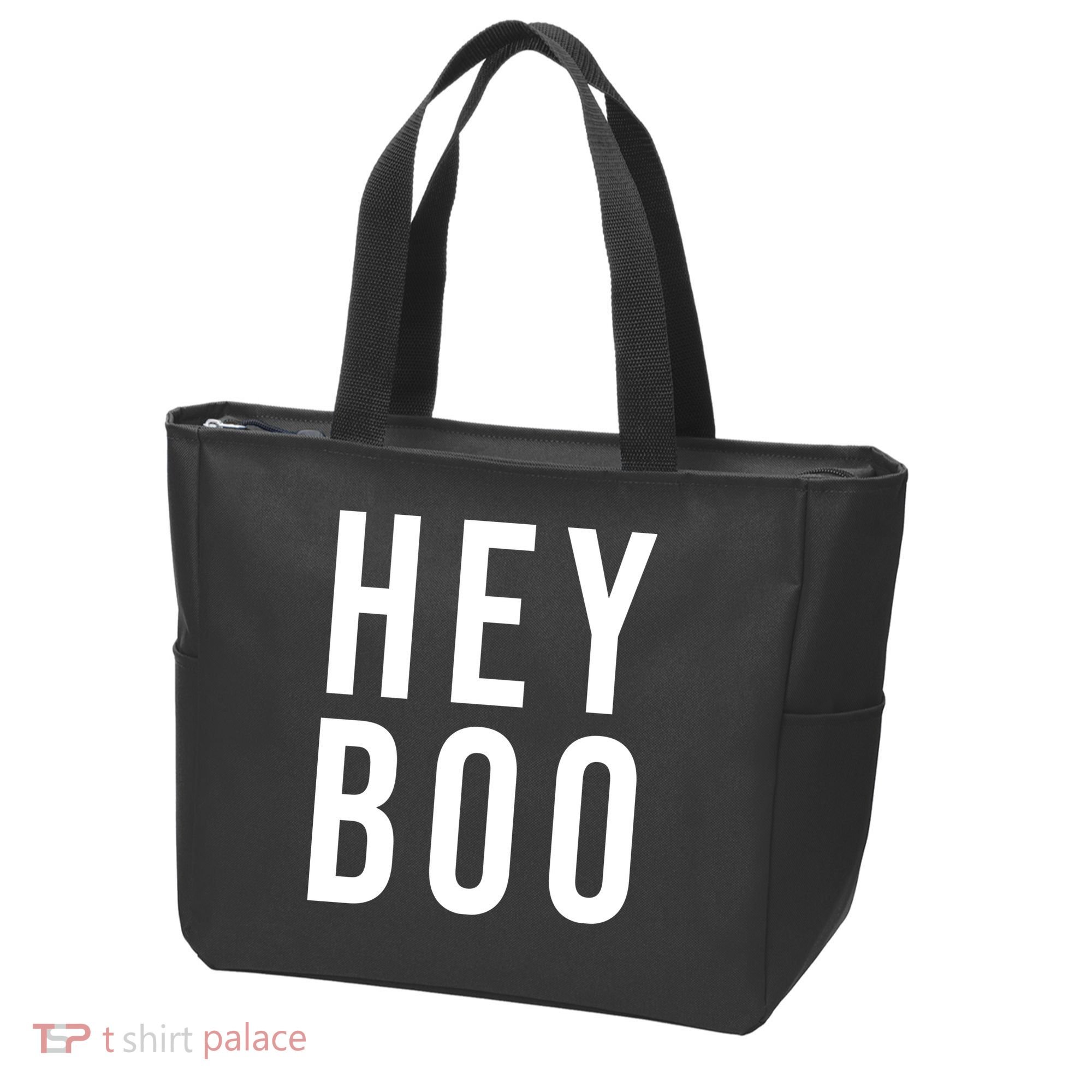 Hey Boo Funny Halloween Festive Tote Bag