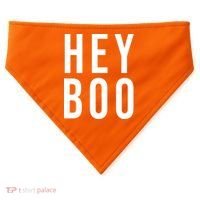 Hey Boo Funny Halloween Festive USA-Made Doggie Bandana thumb 0