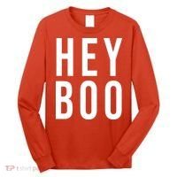 Hey Boo Funny Halloween Festive Long Sleeve Shirt thumb 0