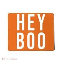 Hey Boo Funny Halloween Festive Mousepad thumb 0