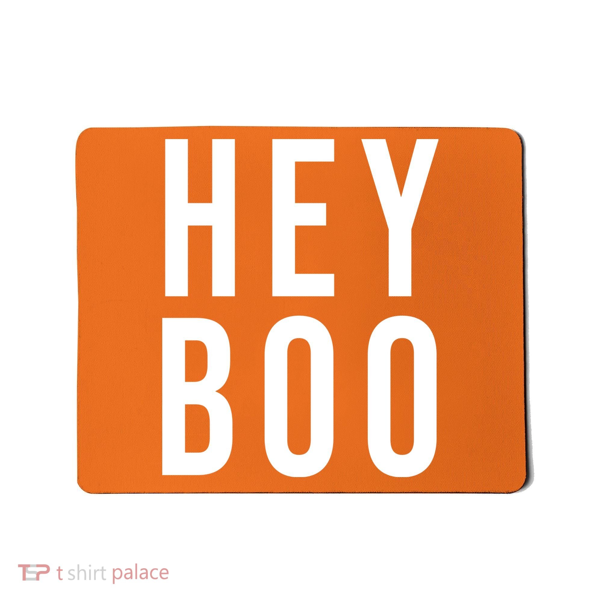 Hey Boo Funny Halloween Festive Mousepad