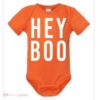 Hey Boo Funny Halloween Festive Baby Bodysuit thumb 0