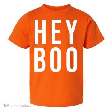 Hey Boo Funny Halloween Festive Toddler T-Shirt