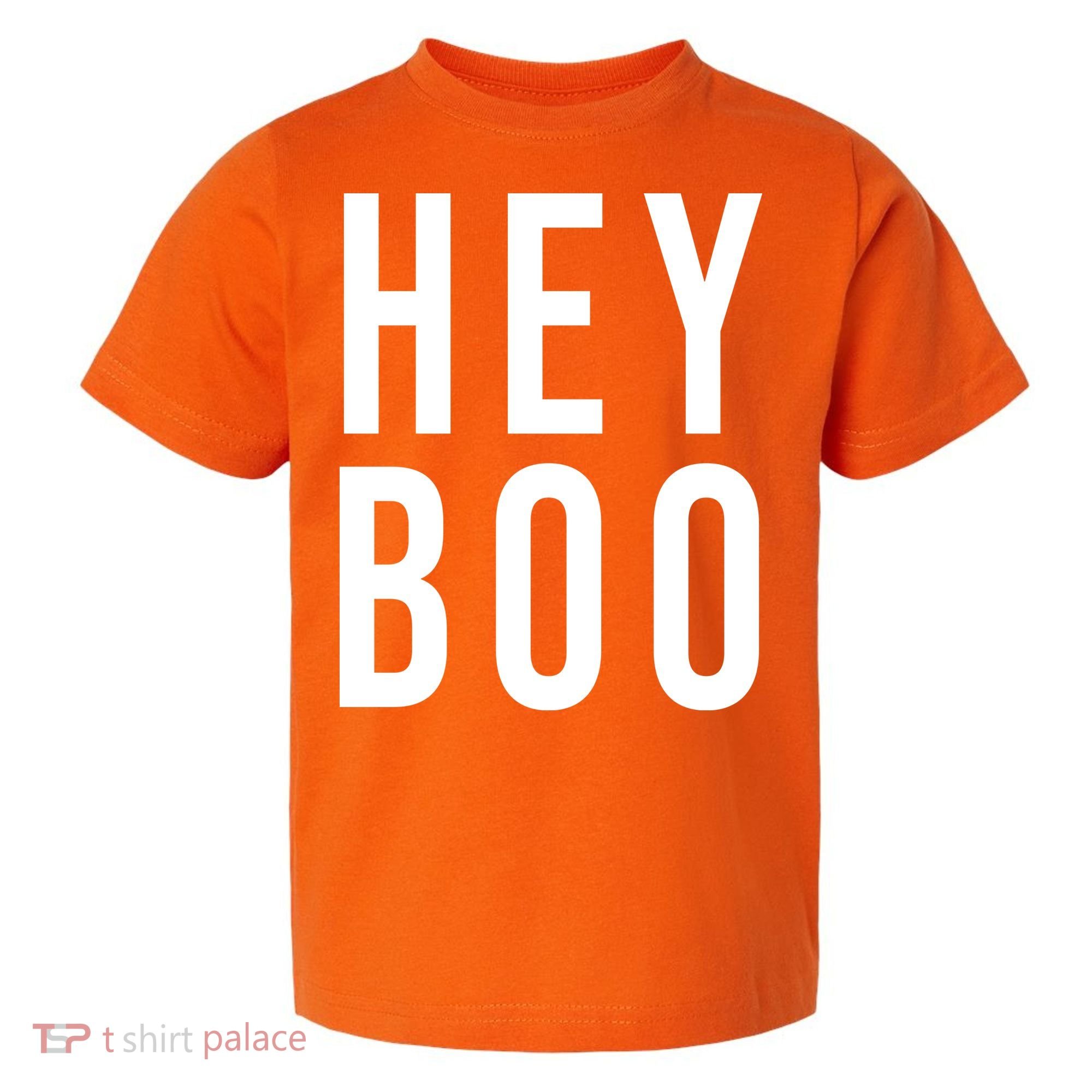 Hey Boo Funny Halloween Festive Toddler T-Shirt